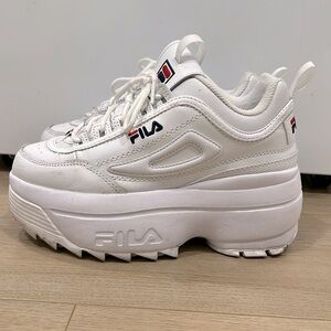 Womens Fila Disruptor Platform Wedge 2”+ (Used)
